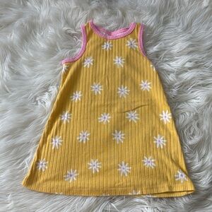 Cat & Jack Yellow and Pink Casual Kids Dress